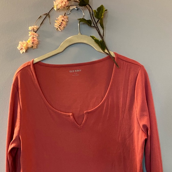 Pink long sleeve | Cotton long sleeve top - Picture 3 of 7